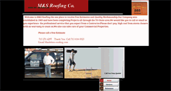Desktop Screenshot of ms-roofing.com