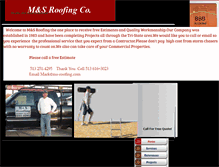 Tablet Screenshot of ms-roofing.com